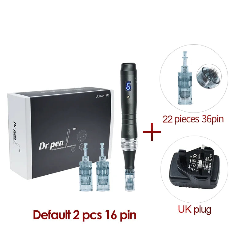 dr pen-22 pieces-black-microneedling-36pin