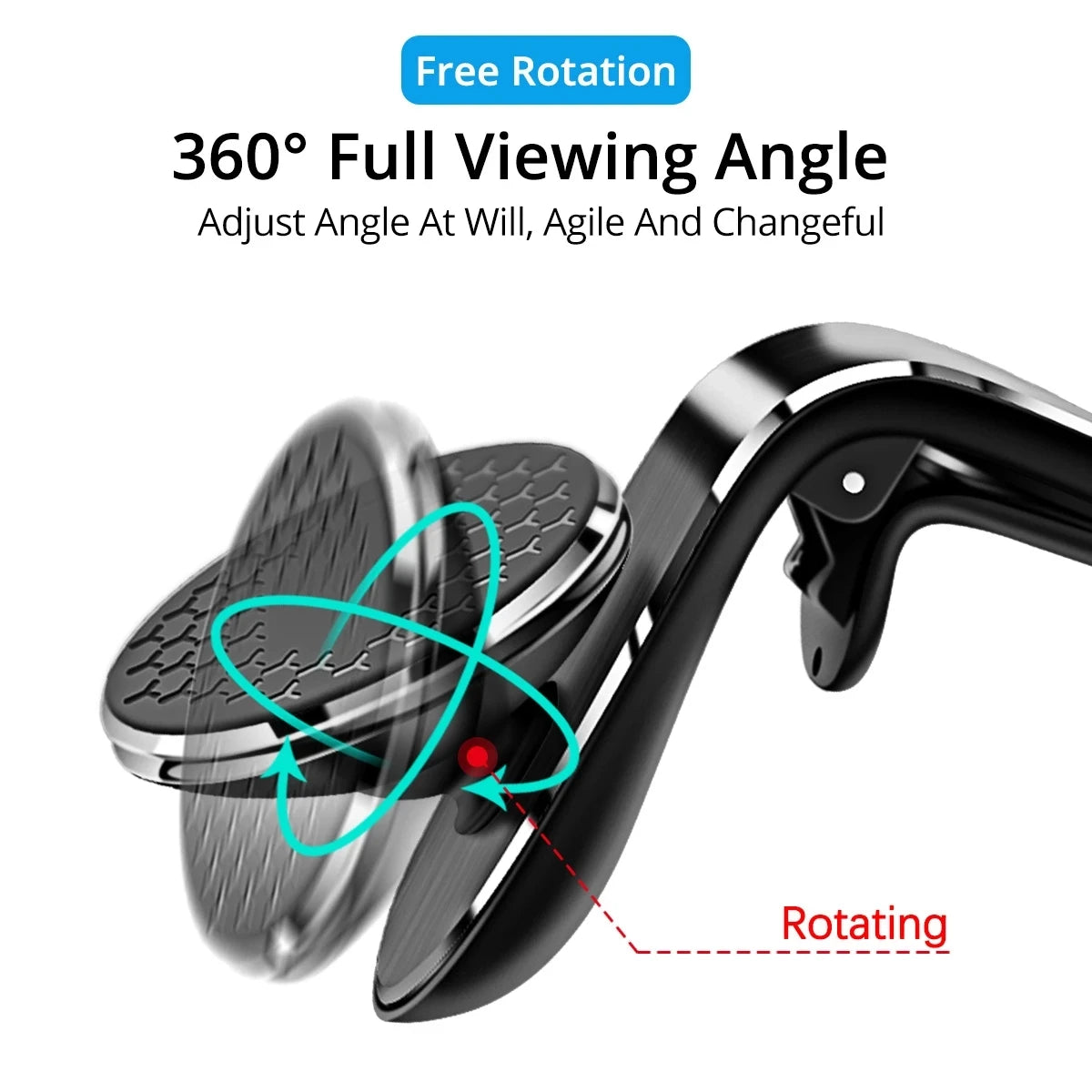 black-rotation 360 degree- angle adjusting- side angle